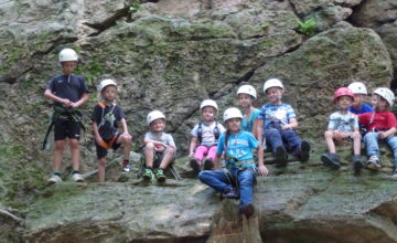 Ausflug zum Schnupperklettern in den Odenwald