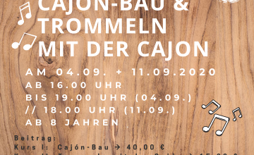 Workshop Cajón-Bau & Trommeln mit der Cajón