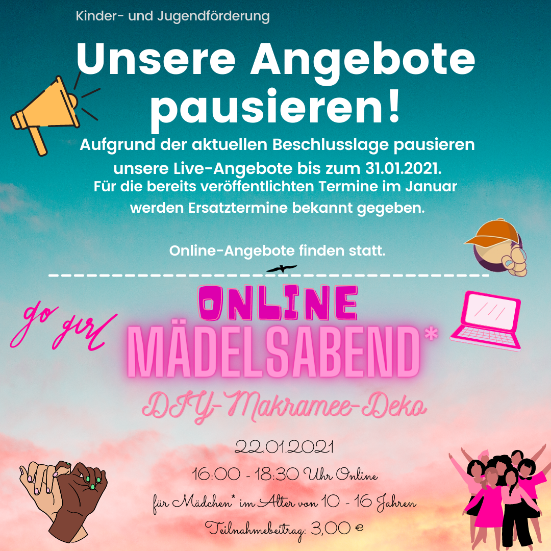 Nach einem besonderen und sehr herausfordernden Jahr 2020, in dem die Menschen auf viele gewohnte und liebgewonnene Dinge verzichten mussten und nun auch wieder müssen, will die KiJuFö zeitnah im [&hellip;]