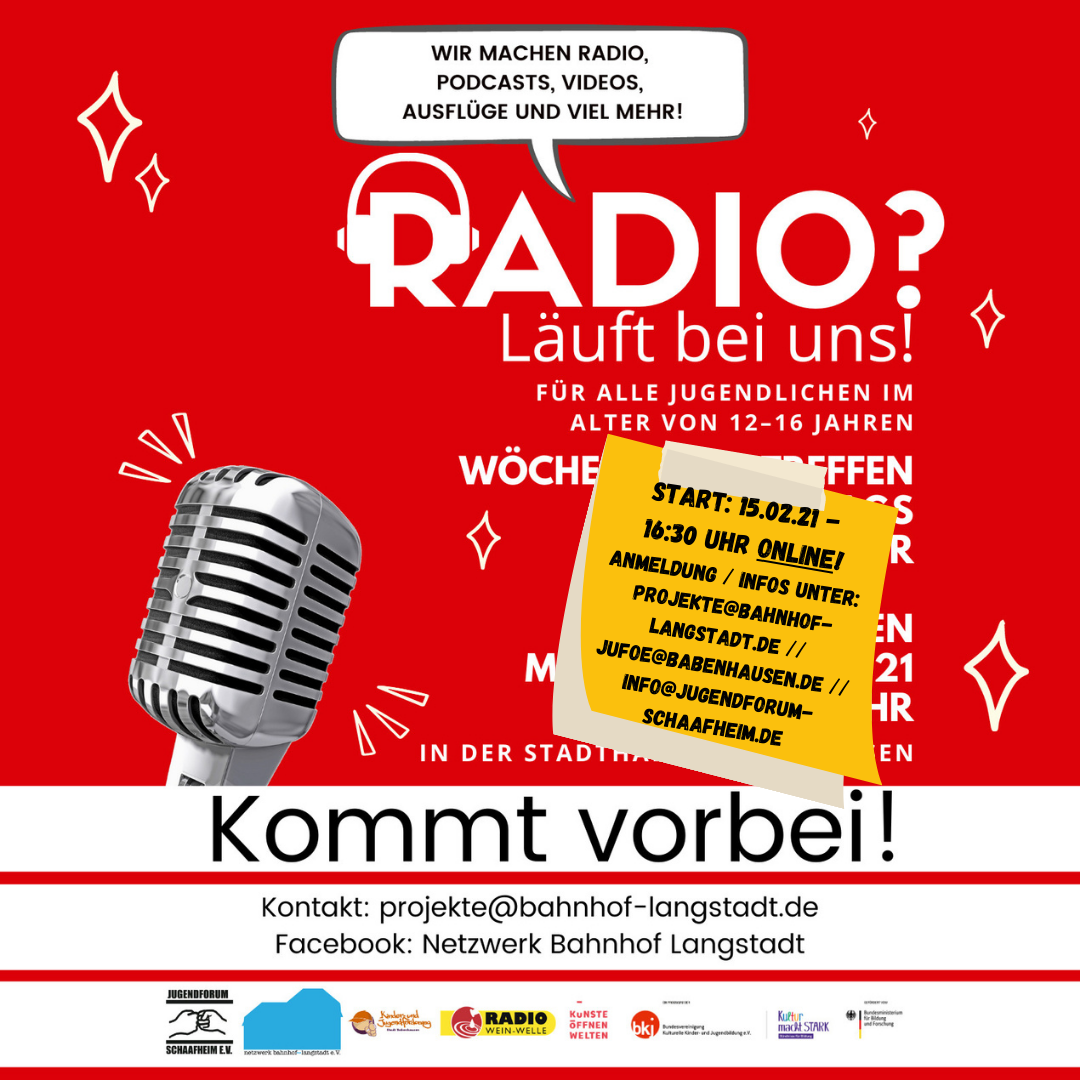 Das Radio-Projekt für junge Leute aus Schaafheim, Babenhausen und Groß-Umstadt  Radio ist ein Medium, das auch in Zeiten von Sozialen Netzwerken seinen Charme beibehalten hat. Radio ist informativ, unterhaltsam und [&hellip;]