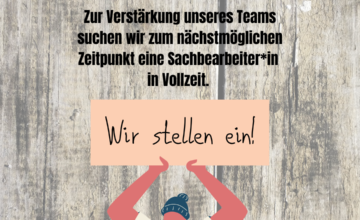 Wir stellen ein!