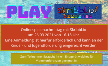 Online-Spielenachmittag: Skribbl.io