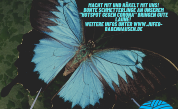 „Yarnbombing“ am Babenhäuser JUZ