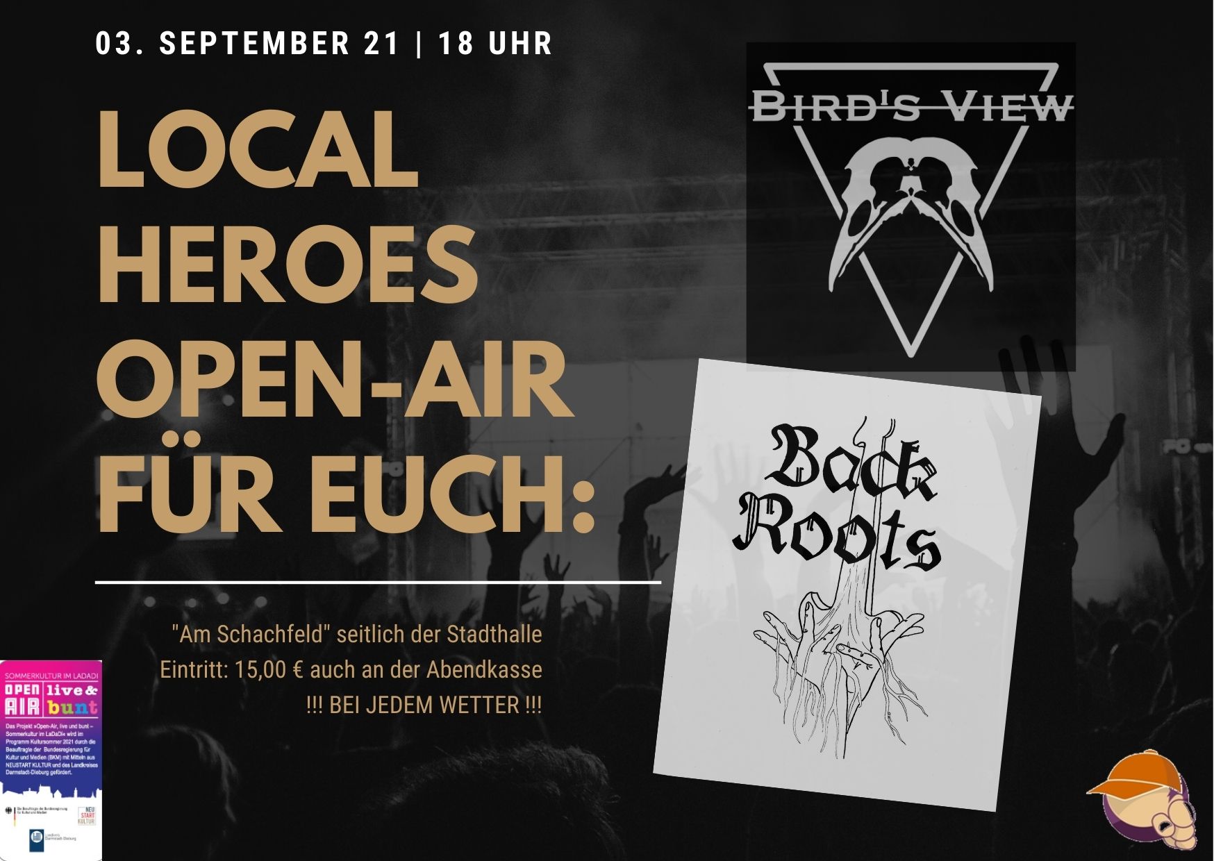 Am 03.09.2021 finden sich auf der Bawwehäuser Kultursommer-Bühne die Newcomerbands „Bird´s View“ und die Jubilare der überregional seit vier Jahrzehnten bekannten Backroots zu einem Konzert der besonderen Art ein. Die [&hellip;]