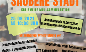 Kreisweite Müllsammelaktion am 25.09.2021