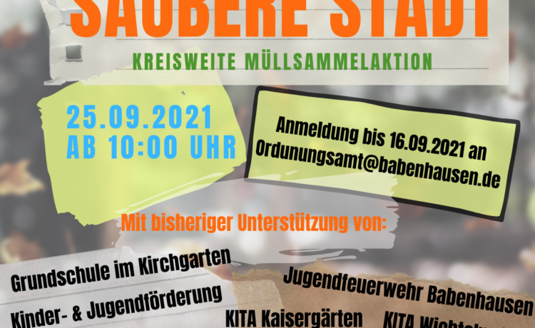 Kreisweite Müllsammelaktion am 25.09.2021