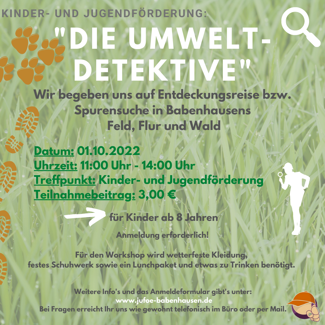Am Samstag, 01.10.2022 begibt sich die städtische Kinder- und Jugendförderung in Kooperation mit der städtischen Ordnungspolizei erneut auf die Suche nach Umweltsünden, beispielsweise dem sogenannten „Wilden Müll“. Im Stadtbild zeigt [&hellip;]