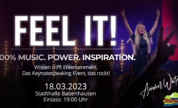 FEEL IT! 100% MUSIC.POWER.INSPIRATION