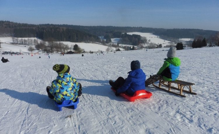 Rodeln auf dem „Engländer“