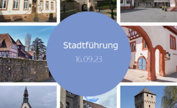 Amtshäuser, Wehrtürme, Schloss und Stadtkirche – neuer Termin für eine Stadtführung durch Babenhausens  historische Altstadt