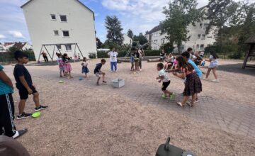 Spielplatzprojekt im Erloch:  Wasserspiele auf dem Spielplatz Luisenstraße