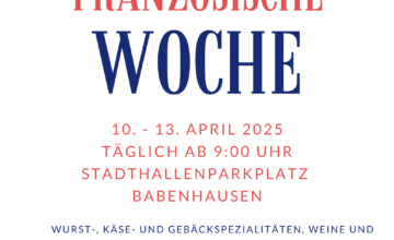 Wochenmarkt-News:  „Französische Woche“ auf dem Babenhäuser Wochenmarkt
