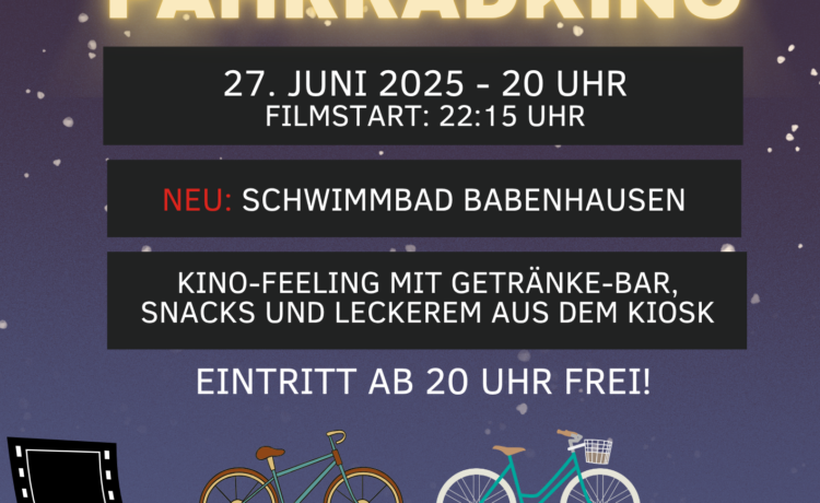 Radeln und Abendschwimmen im Babenhäuser Freibad