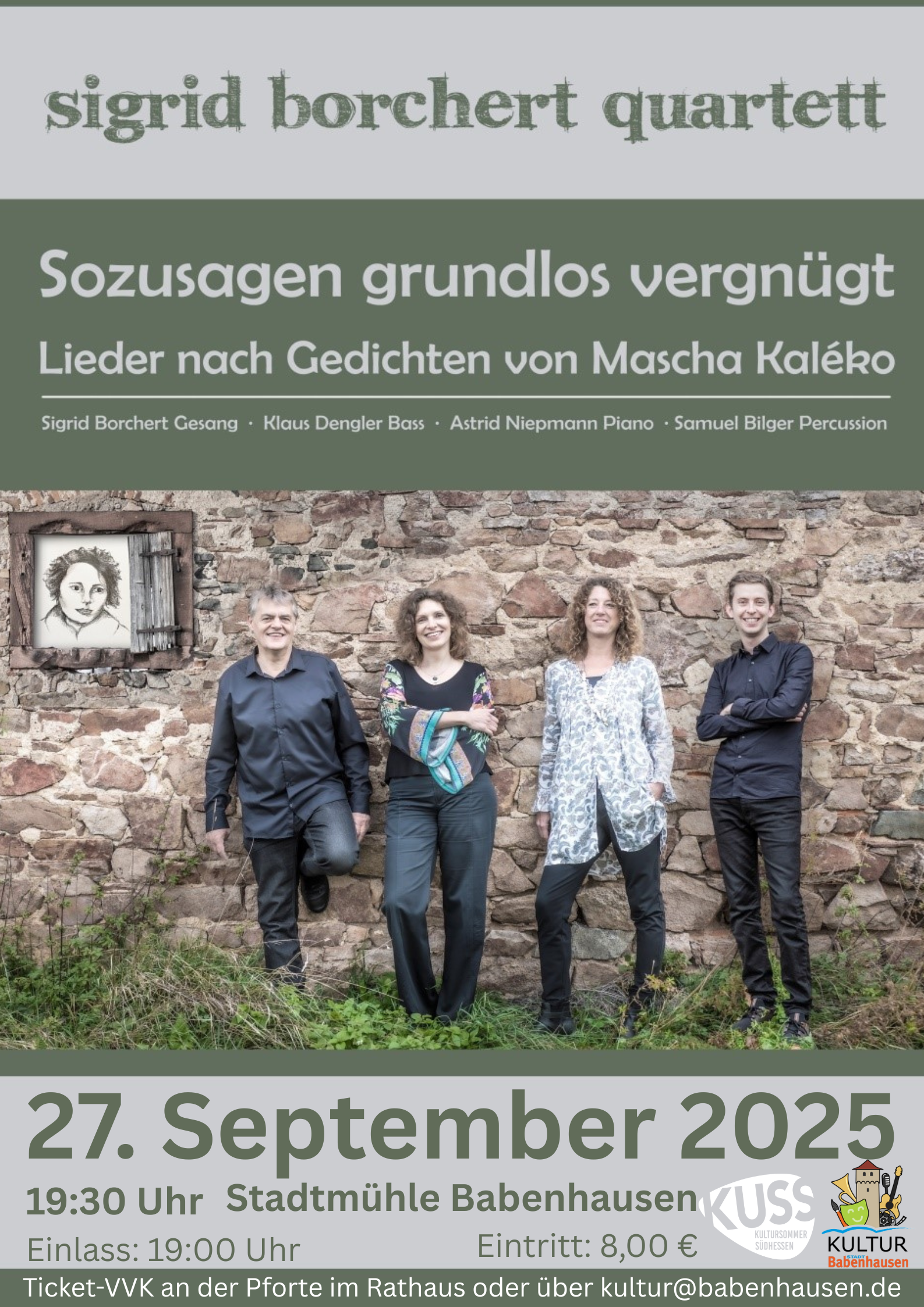 Am 27. September 2025 findet die nächste Veranstaltung aus der Reihe „Kellerkonzert“ statt. Diesmal im Saal der historischen Stadtmühle in Babenhausen, die auch das passende Ambiente für das Format bieten [&hellip;]