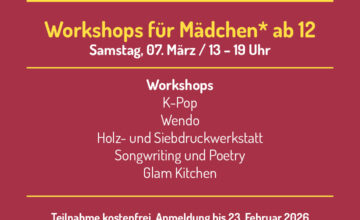 M*Power.tage 2026 – Workshoptag für Mädchen*