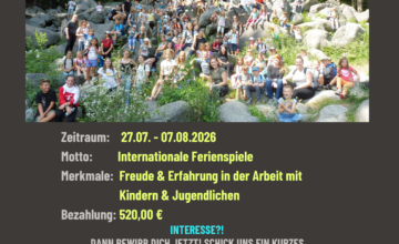 Betreuer*innen für die Ferienspiele gesucht!