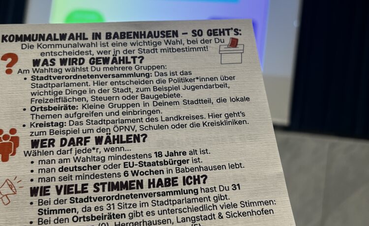 Rückblick: Jung- und Erstwählerabend im Rathaus